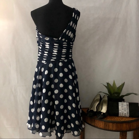 *Adrianna Papell One-Shoulder Vintage Dress - Picture 13 of 14